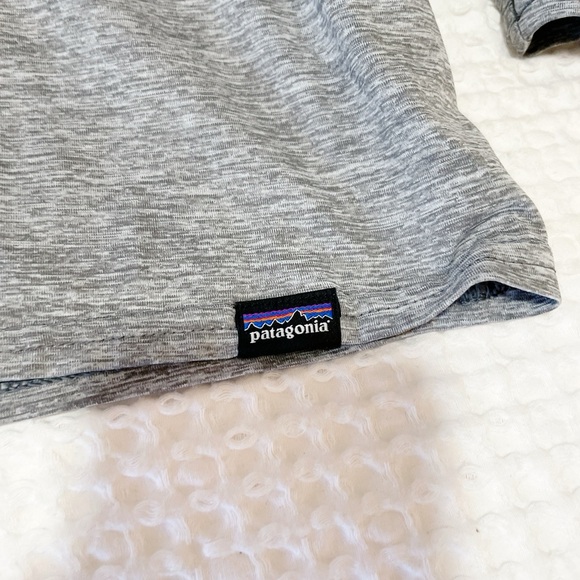 Patagonia Heather Gray Long Sleeve Top xl Capeline cool daily - Picture 3 of 9